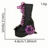 Wholesale Gothic Style Iron-On Embroidery Patch Dark Pink Decorative DIY Accessory