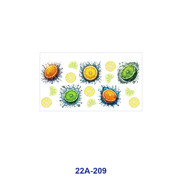 oly-2eba4110e2e87766c737f62c3ef100bd Wholesale 5pcs Water Splash Fresh Tropical Fruit Green Leaf Daisy Realistic Watercolor Mixed Print 16oz Cup UV DTF Wraps