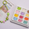 Wholesale Painted Acrylic Spacer Beads Wave Donut Shape Mixed Colors for DIY Jewelry Bag Charm