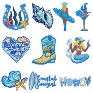 oly-2ed754c9dc0af6d6fa56e861c25be0e1 Wholesale Blue Seashell Embroidered Patch Iron-On Clothing Decorative Accessory Gift Resale