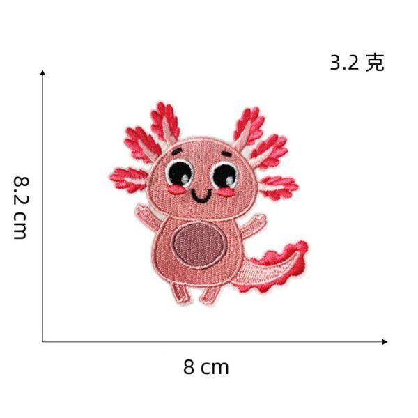 Wholesale Cute Cartoon Animal Embroidered Patches Polyester Thread Applique for Shoes Hats Fashion Accessory Gift