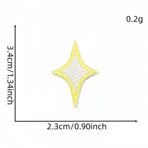 Yellow and white star cloth patch 3 #