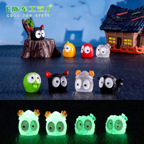 Wholesale Halloween Glow in the Dark Resin Miniature Fairy DIY Decoration for Home Decor Resale
