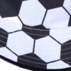 oly-2f0656b27270aaf68d3fe51b587077b0 Wholesale Fashion Reversible Soccer Football Pattern Bucket Hat for Summer Sun Protection