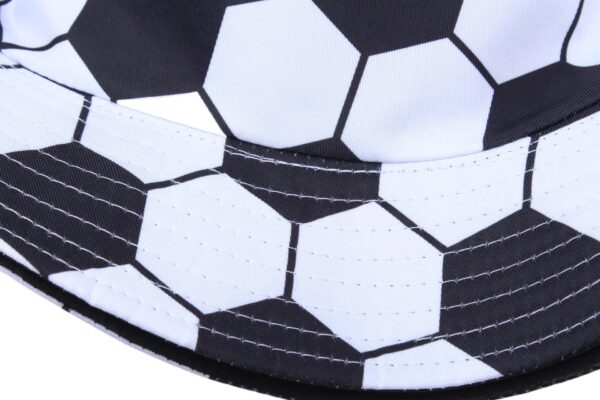 oly-2f0656b27270aaf68d3fe51b587077b0 Wholesale Fashion Reversible Soccer Football Pattern Bucket Hat for Summer Sun Protection