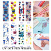 oly-2f06a35a00b1d01979fbc17d07a71f6b Wholesale 2/8/16pcs UV DTF Stickers Goth Theme Creepy Plush Monster Patterns Pen and Bookmark Stickers