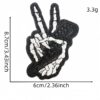oly-2f12dbd4de10f82e0ddc51f8b1a236ba Wholesale Punk Skull Hand Embroidery Patches Set of 9 Pieces DIY Clothing Accessory