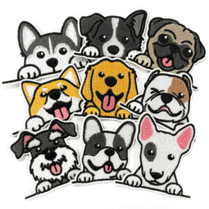 oly-2f16b92f763aeb7f7c87671c72912e92 Wholesale Cartoon Dog Embroidered Iron-On Patches for Clothing Backpacks DIY Fashion Accessory