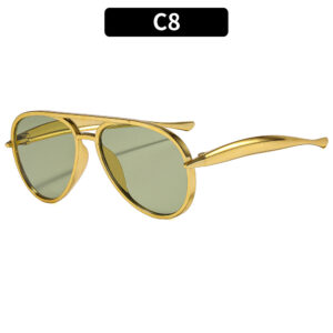 C8-gold frame light green film