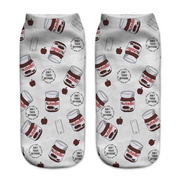 Wholesale Fashion 3D Digital Print Pattern Polyester Cotton Adult Socks Resale