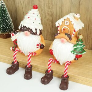 oly-2f39921645ad56e07151a56687fee609 Wholesale Resin Christmas Gnome Statues Desktop Decor Holiday Home Gift Set