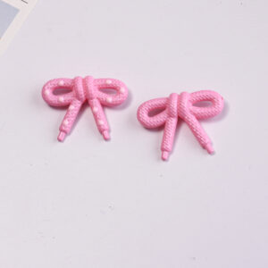Dark pink single-sided bow tie