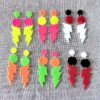 oly-2f5ad3137987c653aad47b1f3462927e Wholesale Acrylic Lightning Pendant Earrings Red Neon Glow Trendy Party Jewelry Gift for Women