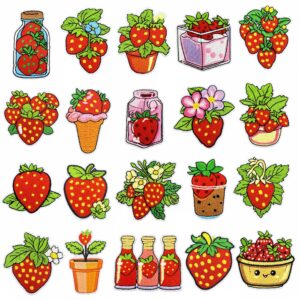 oly-2f764192f85e0c5cda127f7bfcc889d6 Wholesale Cartoon Strawberry Embroidered Iron-On Patch for Clothing Decoration DIY Fashion Accessory