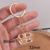 oly-2f844f5f6f689723f256621b3e86495b Wholesale Zinc Alloy Double Sided Printed Strawberry Keychain Chic Car Key Accessory Boutique Gift