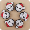 oly-2f8d382e5b6d41aa1d16fbc56761a755 Wholesale Santa Claus Head Silicone Baby Teether Pacifier Clip Fashion Accessory Boutique Gift