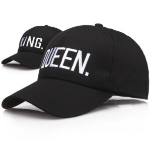 oly-2f971f0631f3485721394097d4ba3928 Wholesale Cotton Baseball Cap with King Queen Letter Embroidery for Couple Fashion Accessory