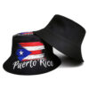 Wholesale Stylish Puerto Rico Flag Fisherman Hat Reversible Unisex Sun Protection Beach Hat