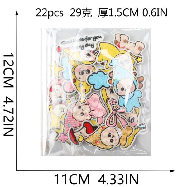 oly-2fb2a53826567c329643260d08cc89e7 Wholesale Star People Embroidered Patch Trendy Clothing Decoration Gift for Boutique Resale