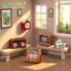 oly-2fb4e2ec8bc661fc4e30edbf69f3d201 Wholesale Retro TV Resin Decorative Accent Dollhouse Miniature Accessory Gift