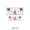 Wholesale 2/4/8pcs Watercolor Butterfly Rose Floral Print Mini Cup Keychain Sticker