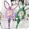 Wholesale Beaded Rabbit Charm Pen Cute Bling Design Green Refil Everyday Office Decor Gift