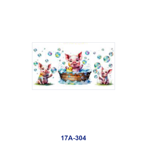 oly-2ff4a33d6d4246223409b5be35cefd4a Wholesale 5pcs Summer Daily Cute Cartoon Pig Gardening Reading Skating Bath Baking Mixed Decor Prints 16oz Cup UV DTF Wraps