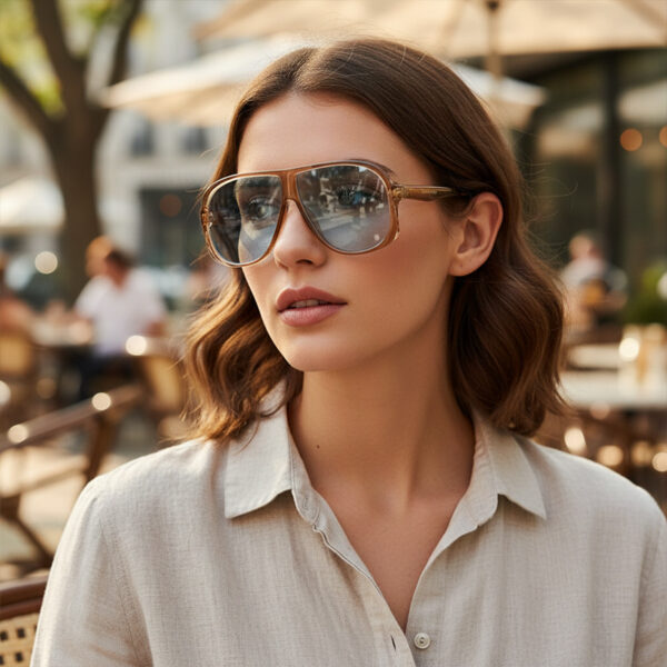 oly-2ff9d777cc8a4319f793d0f47a88b6c5 Wholesale Retro Oversized Sunglasses with Ring Design Black Frame Grey Lens UV400 Fashion Accessory