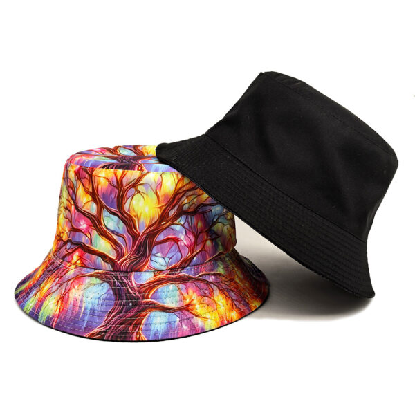 oly-300dc03b681c4905724c009526e97359 Wholesale Fashion Bucket Hat Colorful Tree Pattern Outdoor Sun Protection Unisex Fashion Accessory