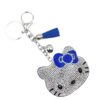 Wholesale Korean Velvet Cat Bag Charm with Tassels and Two Tone Rhinestones Wedding Gift for Women