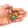 oly-30235f1f15a61065dd132776c7312701 Wholesale Natural Stone Amethyst Tiger Eye Keychain Trendy Car Key Accessory Gift
