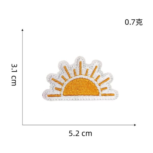 oly-303a4615712d31e1a2dcef66e276a049 Wholesale Cartoon Sun Embroidered Patches Macaron Colors Decorative DIY Accessory for Clothing