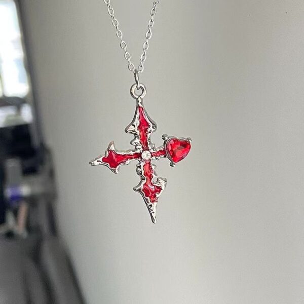 Wholesale Alloy Cross Pendant Necklace Vintage Gothic Style Fashion Accessory for Women Resale