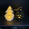 Wholesale Halloween Witch Broom Pumpkin LED Candle Decorative Accent for Party or Gift