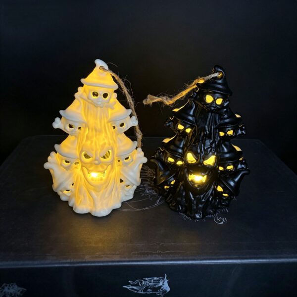 Wholesale Halloween Witch Broom Pumpkin LED Candle Decorative Accent for Party or Gift