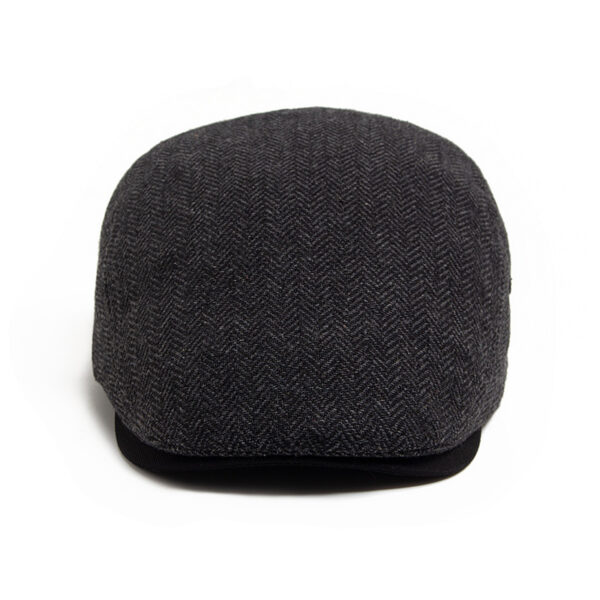 Wholesale Vintage Herringbone Cotton Beret Cap Chic Fashion Accessory for Men, Boutique Resale