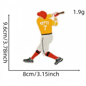 Cartoon baseball cloth sticker 7 #