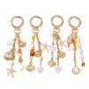 oly-30836ce327050981270030bd7fc642b6 Wholesale Sea Star Pearl Keychain Zinc Alloy Bag Charm Decorative Car Key Accessory