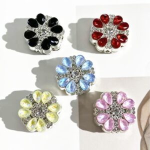 Wholesale Alloy Double Sided Flower Pot Beads DIY Phone Strap Keychain Bag Charm Fashion Accessory for Boutique Resale