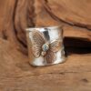 oly-30a56915bad8715503156d6fe7bd833e Wholesale Vintage Butterfly Two-Tone Alloy Ring Fashion Jewelry Accessory for Wedding Gift Boutique Resale