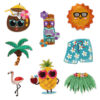 oly-30b50e141384343b8995cc67af1e829f Wholesale Hawaii Themed Flamingo Pineapple Embroidered Patch for Bags Decorative Accent