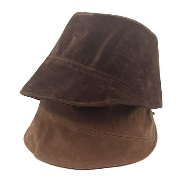 Wholesale Suede Bucket Hat Japanese Style Flat Top Sun Hat for Women Casual Everyday Gift