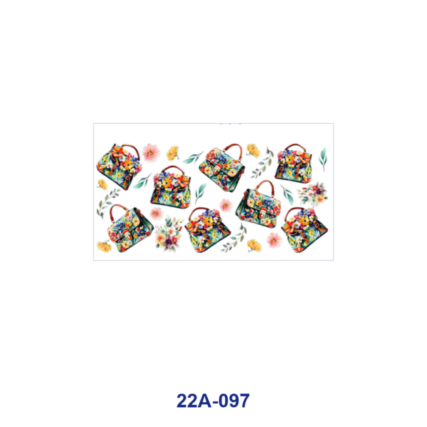 oly-30f02a0c51582035e243ef696a5b0f34 Wholesale 5pcs Watercolor Floral Print Handbag Vibrant Wildflower Leaf Mixed Fashion Graphic 16oz Cup UV DTF Wraps