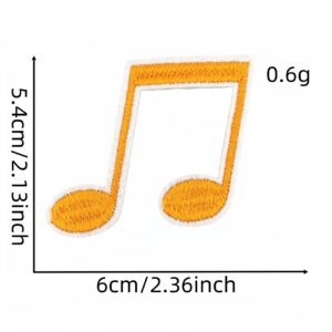 Musical note cloth stickers 10#