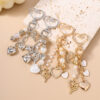 Wholesale Silver Pearl Heart Keychain Fashion Accessory Gift for Valentine's Day