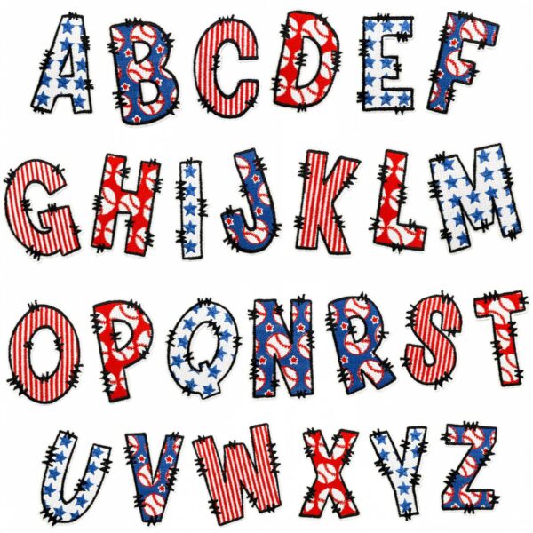 oly-3102254405a3d18d32a51a7ba1c497d4 Wholesale Embroidered Letter Patches with American Flag Design Polyester Thread Casual Decorative Accessory