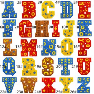 Alphabet cloth sticker set 26 pieces
