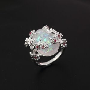 Wholesale Retro Chinese Floral Fashion Ring - Boutique Resale Jewelry Accessory for Wedding Gift