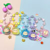 Wholesale Boutique Acrylic Luminous Sand Bottle Keychain Trendy Bag Charm for Women Birthday Gift