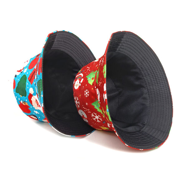 Wholesale Christmas Printed Fisherman Hat with Santa Snowman Snowflake Design for Holiday Party Gifts